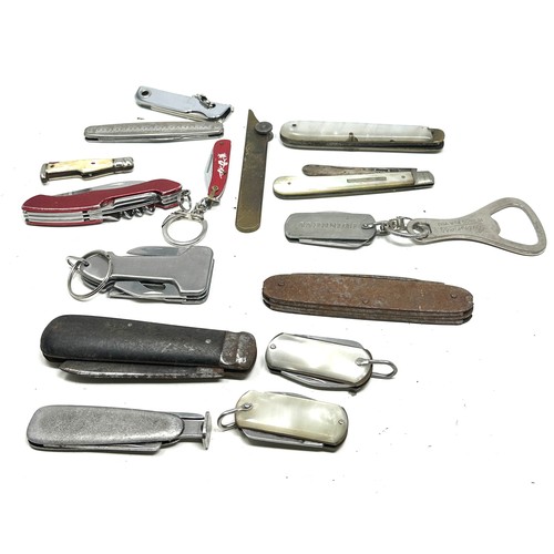 644 - 15 x Vintage Assorted Pocket KNIVES