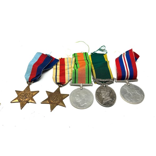 601 - WW2 Territorial Medal Group inc. Africa Star Territorial Named 2058814 gnr f.g tidmarsh r.a