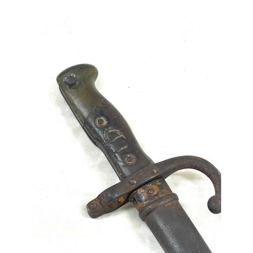 621 - 1878 gras sword bayonet and scabbard