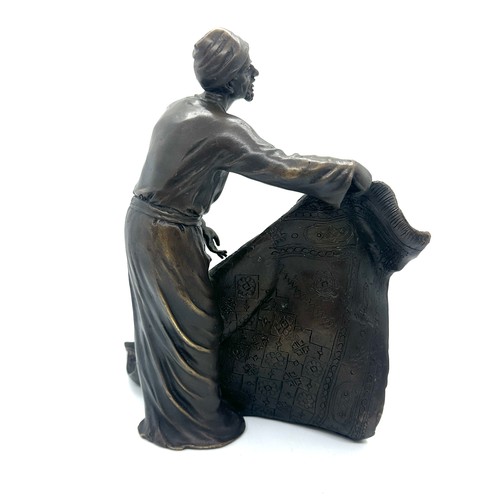 132A - Bronze signed Bergman measures approx 8 inches