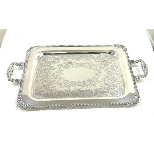 589 - Silver plated tray