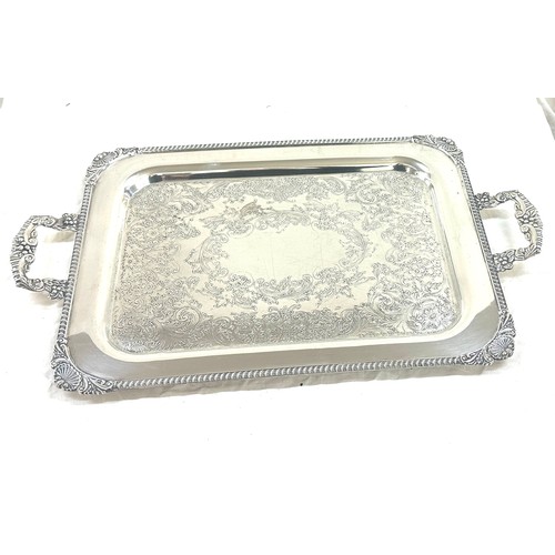 589 - Silver plated tray