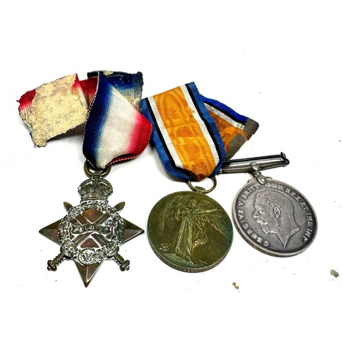 584 - WW1 1914-15 Star Trio inc. Named L-10656 Pte D.W Griffiths Royal West Kent. R