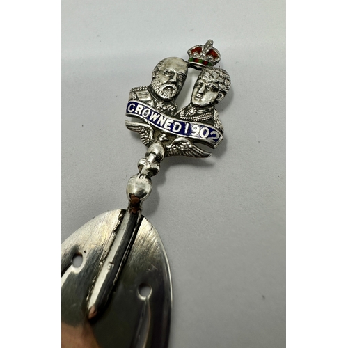 408 - Antique silver coronation page marker