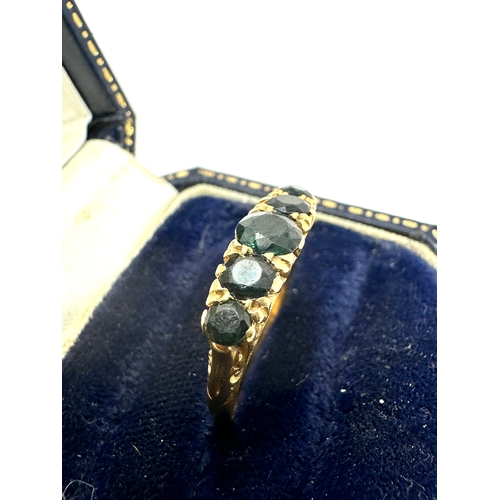 173 - 18ct gold sapphire ring weight 3.5g