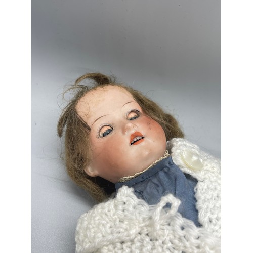 121 - Vintage pot doll Huebach 275, a/f, approximate height