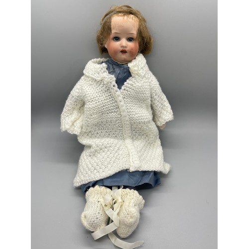 121 - Vintage pot doll Huebach 275, a/f, approximate height