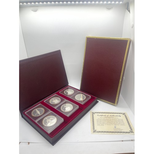 459 - The Cayman Island 1978 Coronation regalia silver collection coin set