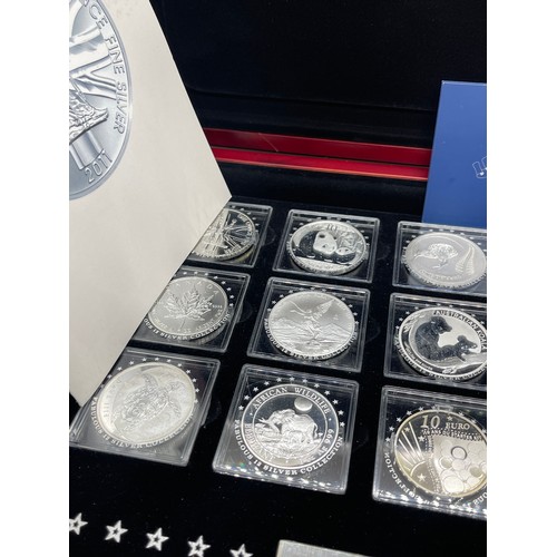 462 - Limited edition World Wide coin set Fabulous 12 Silver collection, all with COAs