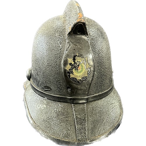 141 - Vintage J&S Hendry Limited Glasgow fire helmet