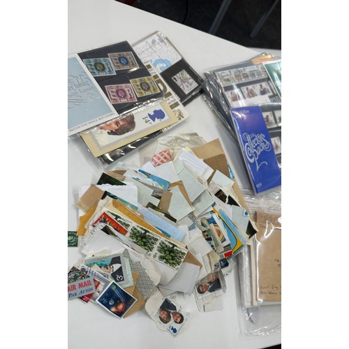 96 - Selection of used and new stamps, first day covers together with vintage cigarette cards