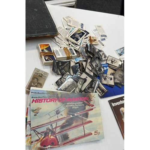 96 - Selection of used and new stamps, first day covers together with vintage cigarette cards