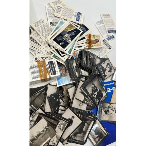 96 - Selection of used and new stamps, first day covers together with vintage cigarette cards