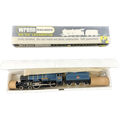 581 - Boxed Wrenn railways W2223 4-6-0 castle class loco, blue BR