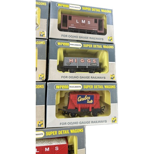 584 - Selection of 7 Boxed Wrenn railways super detail wagons to include W5000, W5040, W5026, W4311P, WP46... 