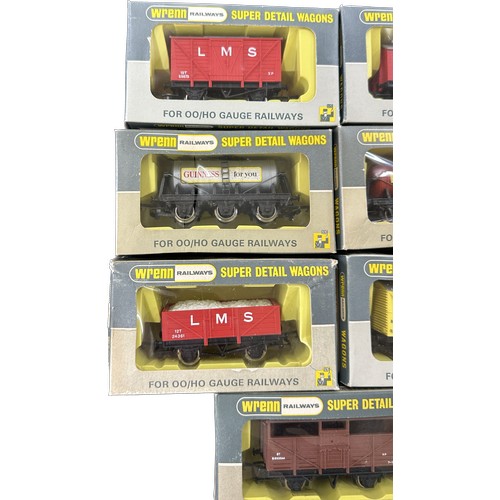 588 - Selection of 7 Boxed Wrenn railways super detail wagons to include W5022, W5003, W4630, W5044, W5032... 