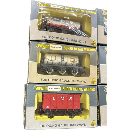 100 - Selection of 6 Boxed Wrenn railways super detail wagons to include W4657, W4625,W5013,W5030, W4658, ... 