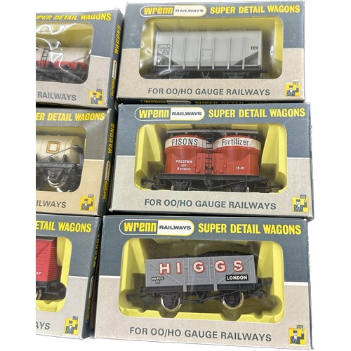 100 - Selection of 6 Boxed Wrenn railways super detail wagons to include W4657, W4625,W5013,W5030, W4658, ... 