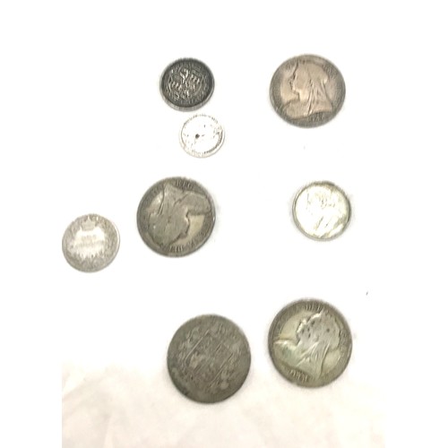 426 - Selection of pre 1900 coins includes 1880, 1896,1898 and 1899 half crowns etc