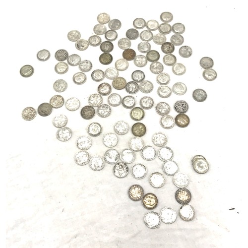 427 - Selection of Pre 1921 shillings, total weight 127grams