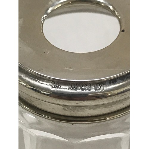 479 - 3 Hallmarked silver topped perfume jars