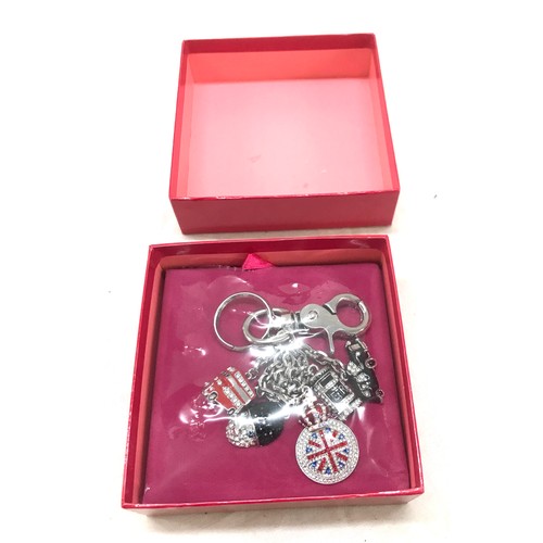 535 - Butler and Wilson boxed London themed Key chain