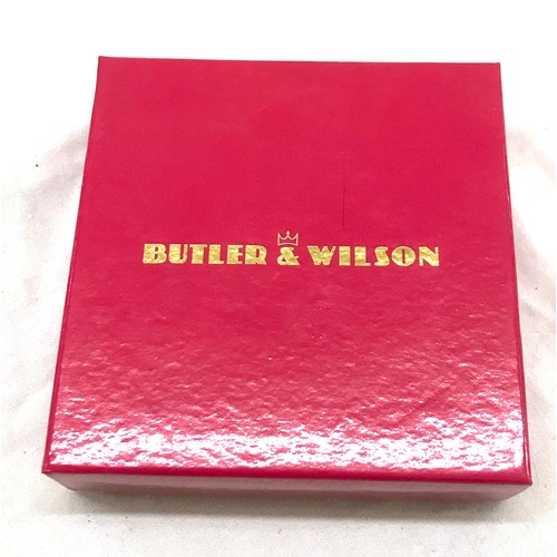 538 - Butler and Wilson Frog With umbrella brooch, brand new in box