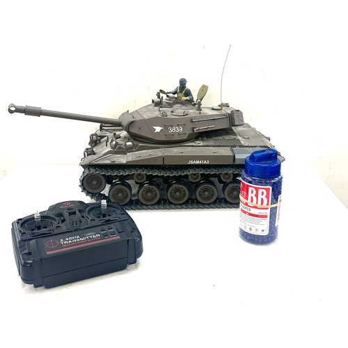 113 - Radio controlled tank  US M41A3 - Working order with working firing BB pellets