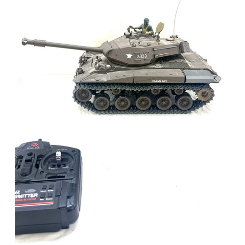 113 - Radio controlled tank  US M41A3 - Working order with working firing BB pellets