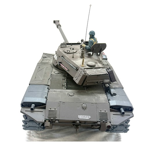 113 - Radio controlled tank  US M41A3 - Working order with working firing BB pellets