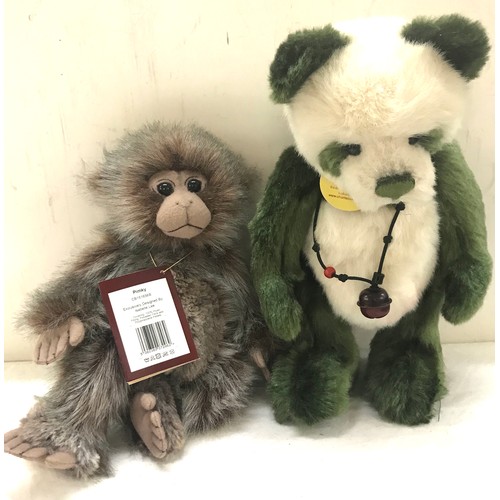 95 - 2 Charlie Bears includes Mistletoe and Pimky