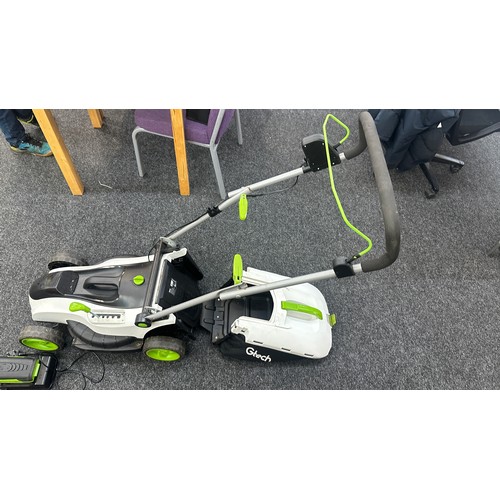 100J - G-tech electric mower with charger - in working order