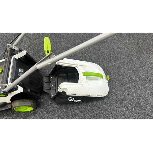 100J - G-tech electric mower with charger - in working order