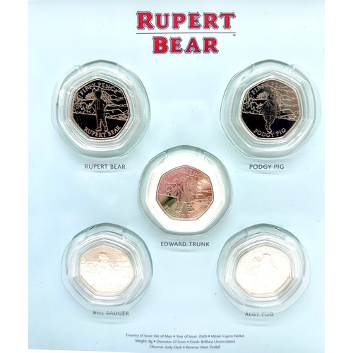 456 - Rupert Bear 50p coin collection, complete within folder