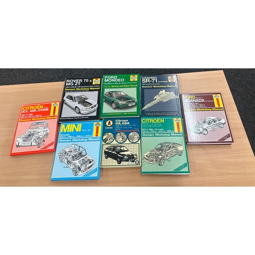 137 - Selection of vintage Haynes car manuals to include Ford Mondeo, Rover MG ZT etc