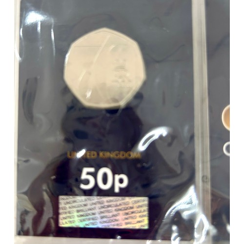 452 - 2022 Change checker commemorative five coin set 50p to £5