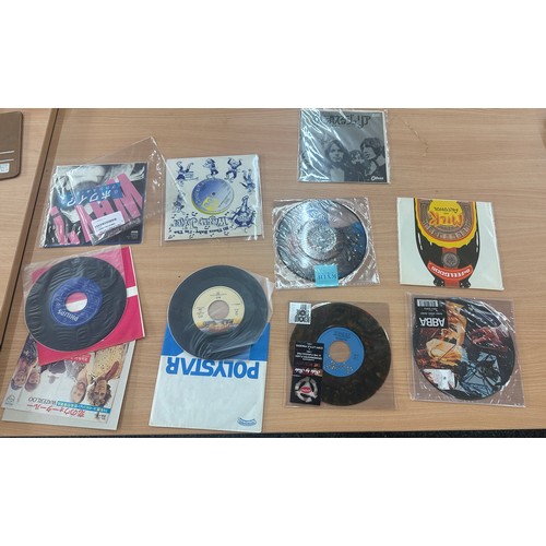 85 - Selection of records, picture discs and Japanese imports to include ABBA, Kiss etc