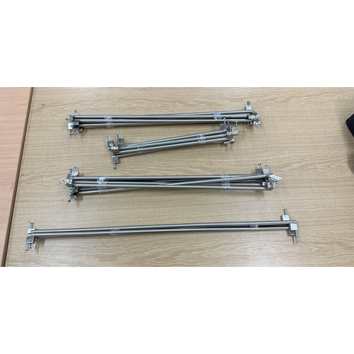 204 - 23 various sized kitchen handles/towel rails