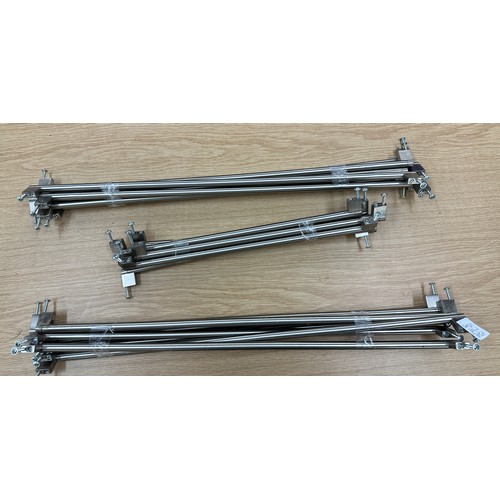 204 - 23 various sized kitchen handles/towel rails