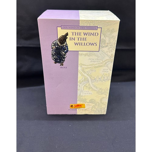 72 - Steiff Wind in the Willow - Mole With Certificate, original box and stand