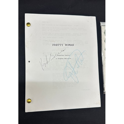 76 - Genuine 'Pretty Woman' signed script by Julia Roberts and Richard Gere with COA from Paramount props... 