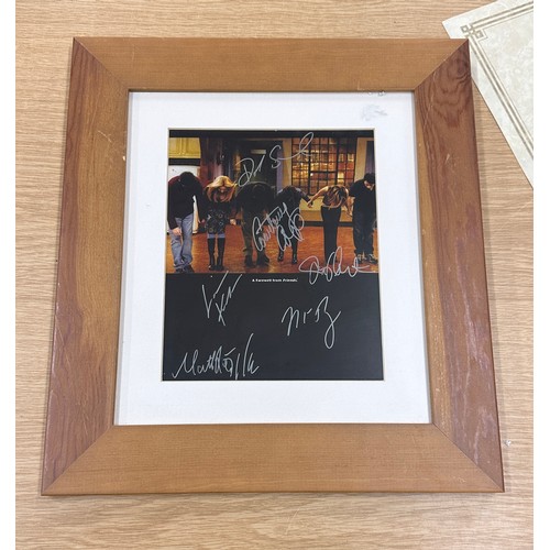 63 - Genuine authentic picture signed by the Friends cast , ' A Farewell from Friends' with COA