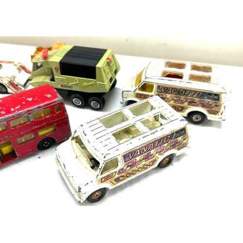 83 - Large selection of vintage dye cast cars includes Matchbox, corgi cars etc