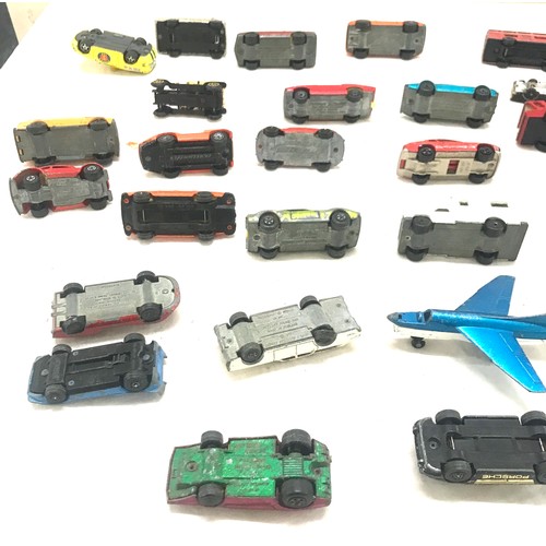 119 - Large selection of vintage diecast cars includes Matchbox, corgi cars etc