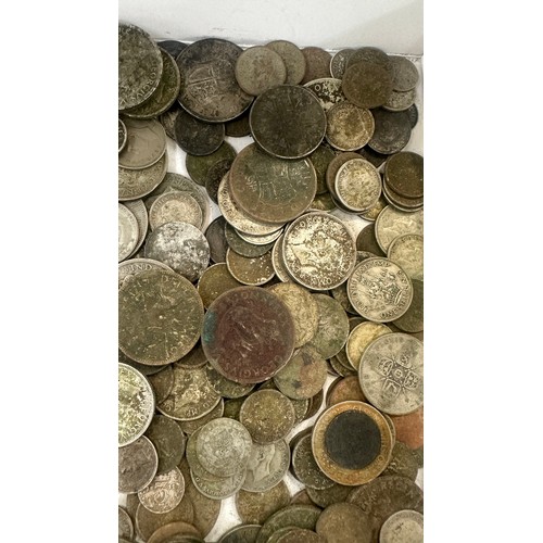 443 - Tray of vintage coins includes pre 1947 coins etc