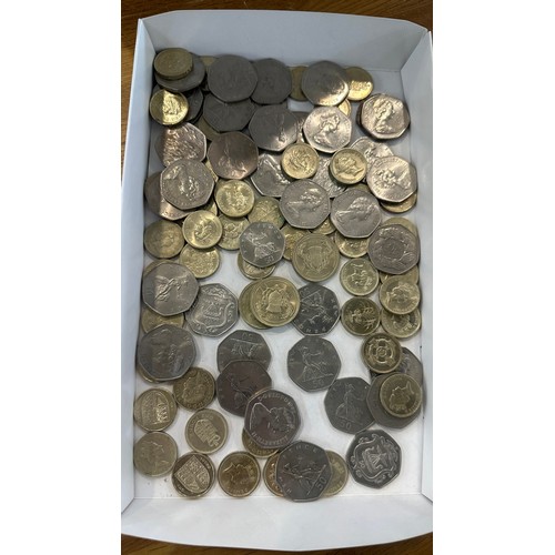 441 - Selection of old £1, £2 and 50p coins approximately £70 in total