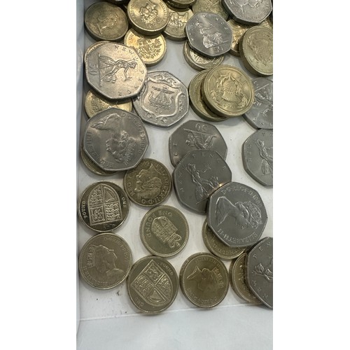 441 - Selection of old £1, £2 and 50p coins approximately £70 in total