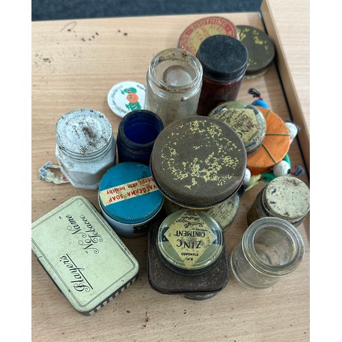 90 - Selection of vintage tins and jars