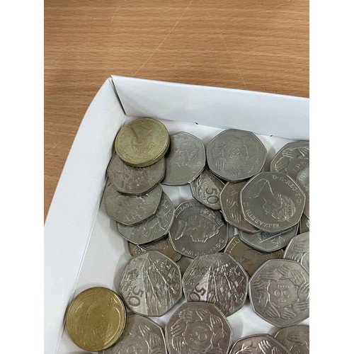 445 - Selection of collectable 50ps and £2 coins