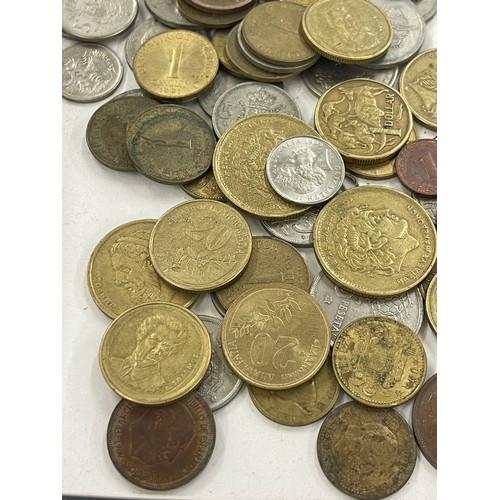 432 - Selection of vintage coins includes dollars etc